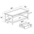 thumbnail image 6 of Greenport Coffee Table, Solid Wood with a Brushed White Finish, 6 of 10