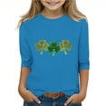 thumbnail image 1 of RXMEKW Chemise et Haut pour Enfants Imprimé de la Saint-Patrick Manches 3/4 / Col Rond Trois Quarts, 1 of 6