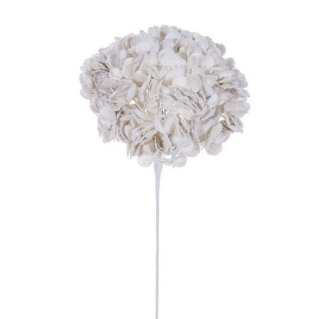 24" Cream Frosted Hydrangea 12" Flower