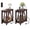 Espresso, variant on GALAXHERO Farmhouse End Table with Charging Station, Slim Narrow Side Table for Small Spaces, 2 USB Ports & 2 Power Outlets, Ideal for Bedroom, Living Room, 11.8" D x 23.6" W x 23.74" H, Rustic Brown