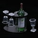 thumbnail image 4 of Juego de Accesorios para Comedor de 1:12 Baoblaze Estante para Vino Cuatro Vasos Verde, 4 of 8