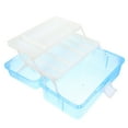 thumbnail image 5 of CATIEBYE 1Pc Blue Plastic 3 Layer Portable Storage Box Tool Case for Home Organization, 5 of 6