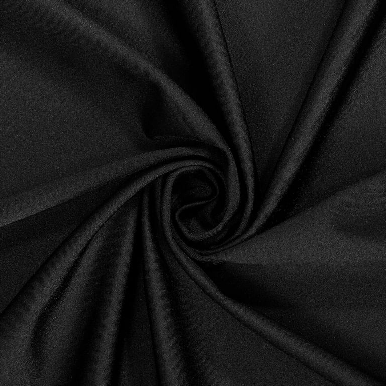 Shiny Milliskin Nylon Spandex Fabric 4 Way Stretch 58 wide Sold By The  Yard Many Colors (Black) 