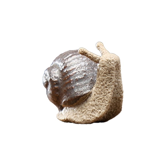 Farfi Snail Bonsai Figurine Innovative Compact Creative Vivid Wide Application Gift Ceramics Small Snail Bonsai Ornaments for Flower Pot (Type B)