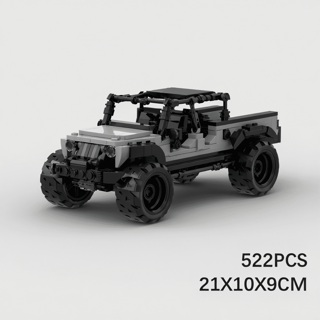 JEEP Gladiator Off road Vehicle SUV Brick Building compatible with LEGO Blockracing sports car Speed Champion 200 Pieces Walmart