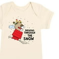 thumbnail image 3 of Peanuts - Holidays - Dashing Through The Snow - Infant Baby One Piece, 3 of 5