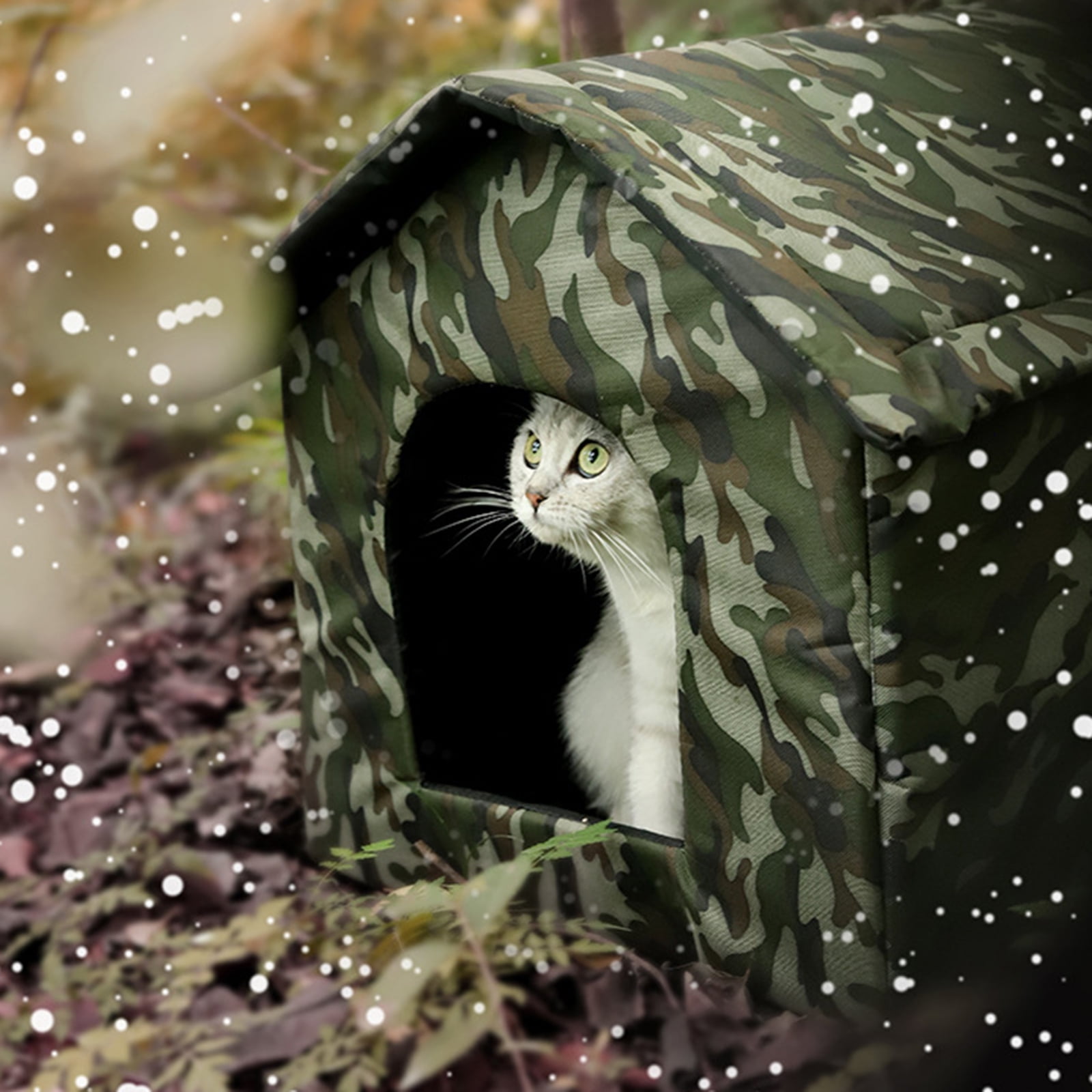 Pet Tent Bed for Cats/dogs Cat House Rainproof Waterproof Comfortable Warm Cats Sleeping Tent Cave Dogs Kennels Outdoor , Medium
