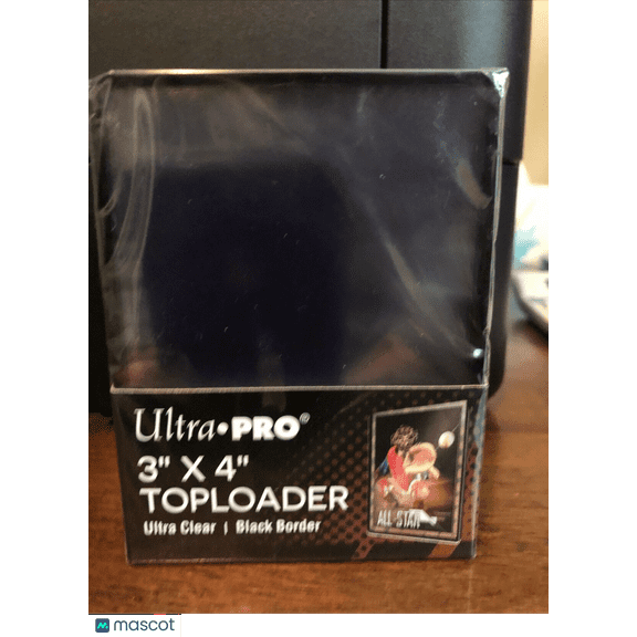 Ultra Pro 3X4 BLACK BORDER Toploaders 35pt 1 Pack of 25 for Standard Sized Cards