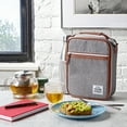 thumbnail image 7 of Acorn St by Fit & Fresh Vertical Insulated Reusable Lunch Bag for Men, Women, Kids, Gray, 7 of 7
