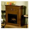 Garrison Gel Fuel Fireplace, Brown Mahogany Finish