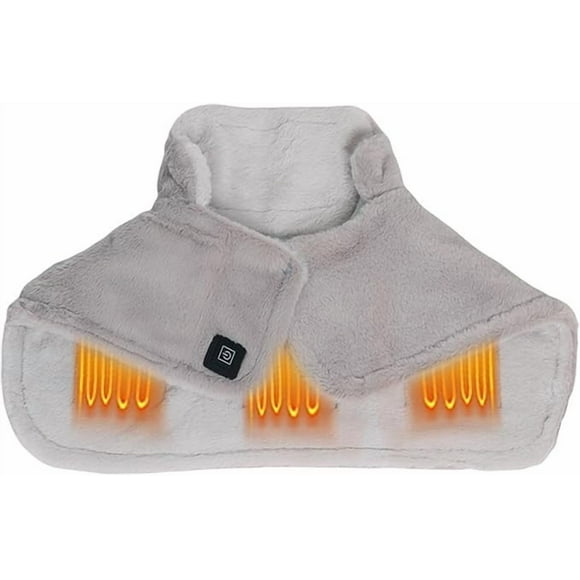 Neck Shoulder Heating Pad USB Portable with 3 Temperature Settings Vibration Massage Auto Shut Off