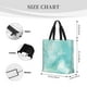 thumbnail image 3 of Fotbe Blue Marble Bolsa Tote con Estampado para Mujer, Bolsos con Cremallera, Bolsa de Hombro Casual de Gran Capacidad con Bolsillos Internos, 3 of 7