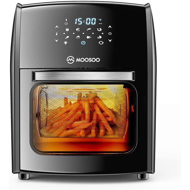 MOOSOO Air Fryer, 12.7QT Air Fryer Oven 8-in-1, 1700W Electric