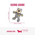 thumbnail image 4 of Paquete combinado KONG Classic y Wild Knots Bear, juguetes para perros únicos y divertidos para horas de juego, juguete clásico que se puede rellenar con golosinas para perros, para perros pequeños, 4 of 8