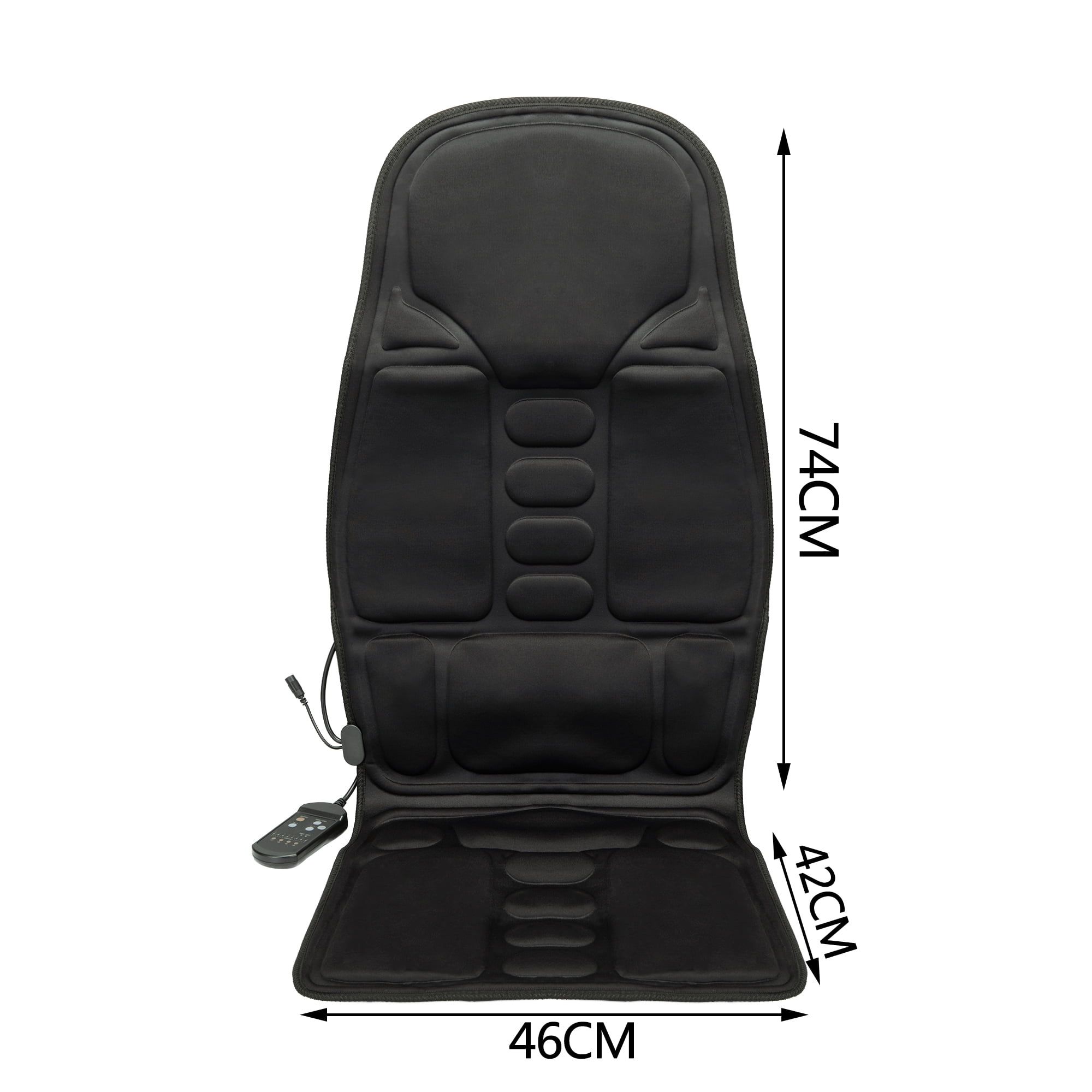 Coverado Leather Lumbar Support for Car Seat Driver, Deep Tissue Vibrating  Massager for Vehicle Office Home, Car Seat Cushions Car Massage Seat for