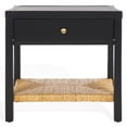 thumbnail image 2 of Safavieh Couture Berlynne Coastal Metal and Wood End Table, Black/Natural, 2 of 12