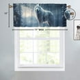 thumbnail image 4 of Winter Forest Wolf Valance Curtain for Kitchen Rustic Pine Tree Mountain Wild Animal Hunting Rod Pocket Valances for Bedroom Living Room Dining Room 54 by 18 in, 1 Panel, 4 of 6