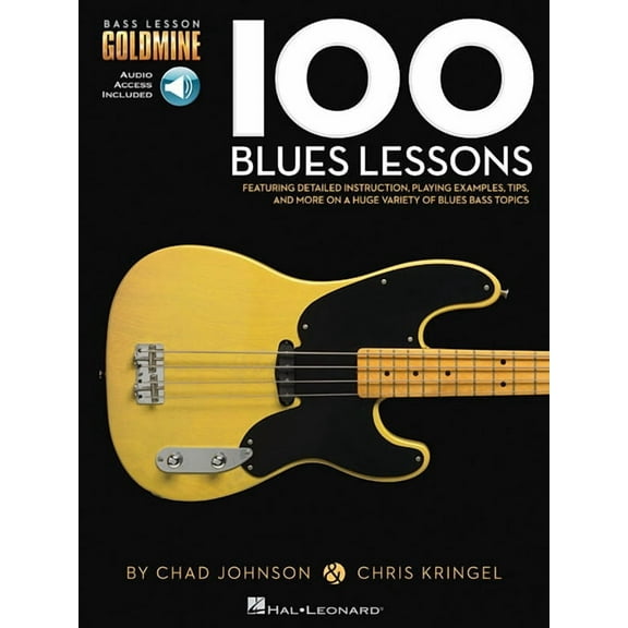 100 Blues Lessons - Bass Lesson Goldmine Series Bk/Online Audio, (Paperback)