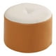 thumbnail image 1 of Taburete pequeño redondo relleno estable y cómodo taburete mueble reposapiés para Beige y naranja, 1 of 9