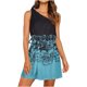 thumbnail image 1 of Vestido de fiesta con lazo sin mangas y un hombro estampado de verano para mujer Mini vestido con estampado floral Pompotops ghjkhdj2254, 1 of 5