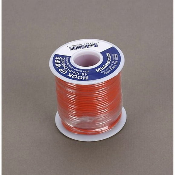 Miniatronics Fil de 100 Pieds, 22 Gauge, Orange
