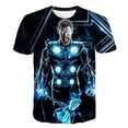 thumbnail image 1 of Fashion Superhero Spiderman T-shirts 3 4 5 6 7 8 9 10 11 12 13 14 Ys Kids Boy T Shirt Casual Cartoon Short Sleeve Marvel Clothes11T Gong Bohan LED, 1 of 2