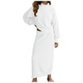 thumbnail image 1 of Ensemble Jupe Chandail 2 Pcs pour Femmes - Polyester, Col Montant, Manches Longues - P-TTG, 1 of 4