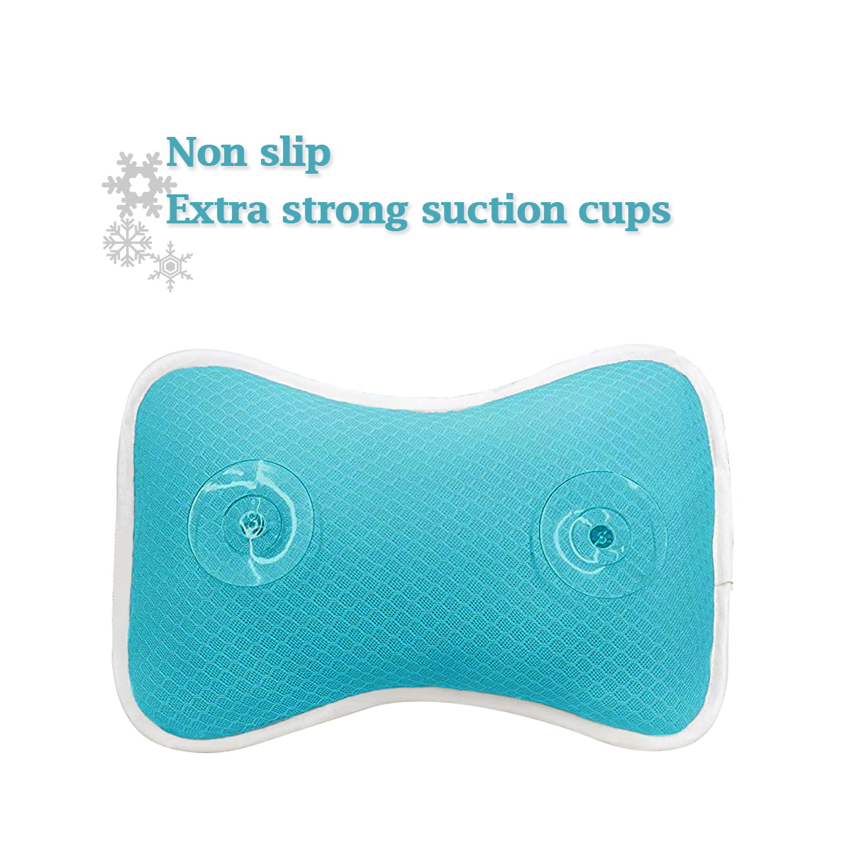 Breathable Spa Massage Pillow with Strong Suction Cups Bath Pillow Home Bathroom  Bathtub Cushion Pillow 3D Mesh Poleyester Neck & Back Shoulders Support  Relaxing Aid 