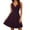 Navy, variant on Laqbezok Women's Retro Cocktail Dress, Elegant V-Neck Crossover Sleeveless Party Gown, Classic Fit and Flare A-Line Mini Wedding Guest Dress