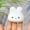 White, variant on Diceymbol Textured Pink Bunny Head Squishy Stress Reliever Calming for Office Desk Tension Relief 3In