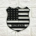 thumbnail image 2 of Craftnamesign Custom US Police Officer Metal Wall Art LED Light, Custom American Policer Name Sign, 2 of 5