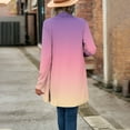 thumbnail image 7 of Scyoekwg Thin Cardigans for Women Lightweight Long Sleeve Gradient Open Front Coats Fall Fashion Casual Plus Size Cardigan (Pink,XXL), 7 of 7