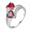 thumbnail image 4 of Ladies Fashion Diamond Geometric Abstract Ring Fashion Creative Ring Jewelry, 4 of 8