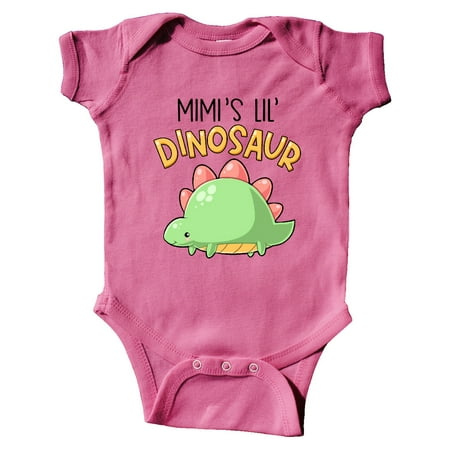 

Inktastic Mimi s Lil Dinosaur with Cute Stegosaurus Gift Baby Boy or Baby Girl Bodysuit