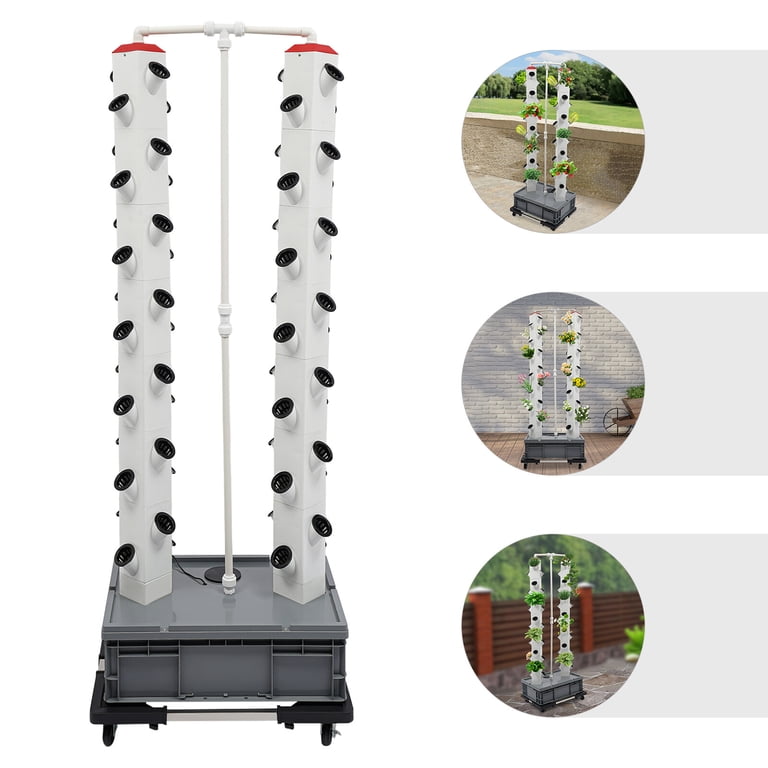 56Holes Plant Hydroponic Vertical Smart Garden Kit Hydroponics
