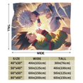 thumbnail image 3 of Hunter × Hunter Blanket, Anime Throw Blanket For Bed Sofa Couch, Super Soft Flannel Blanket For Bedroom Livingroom, 50"X40", 3 of 9