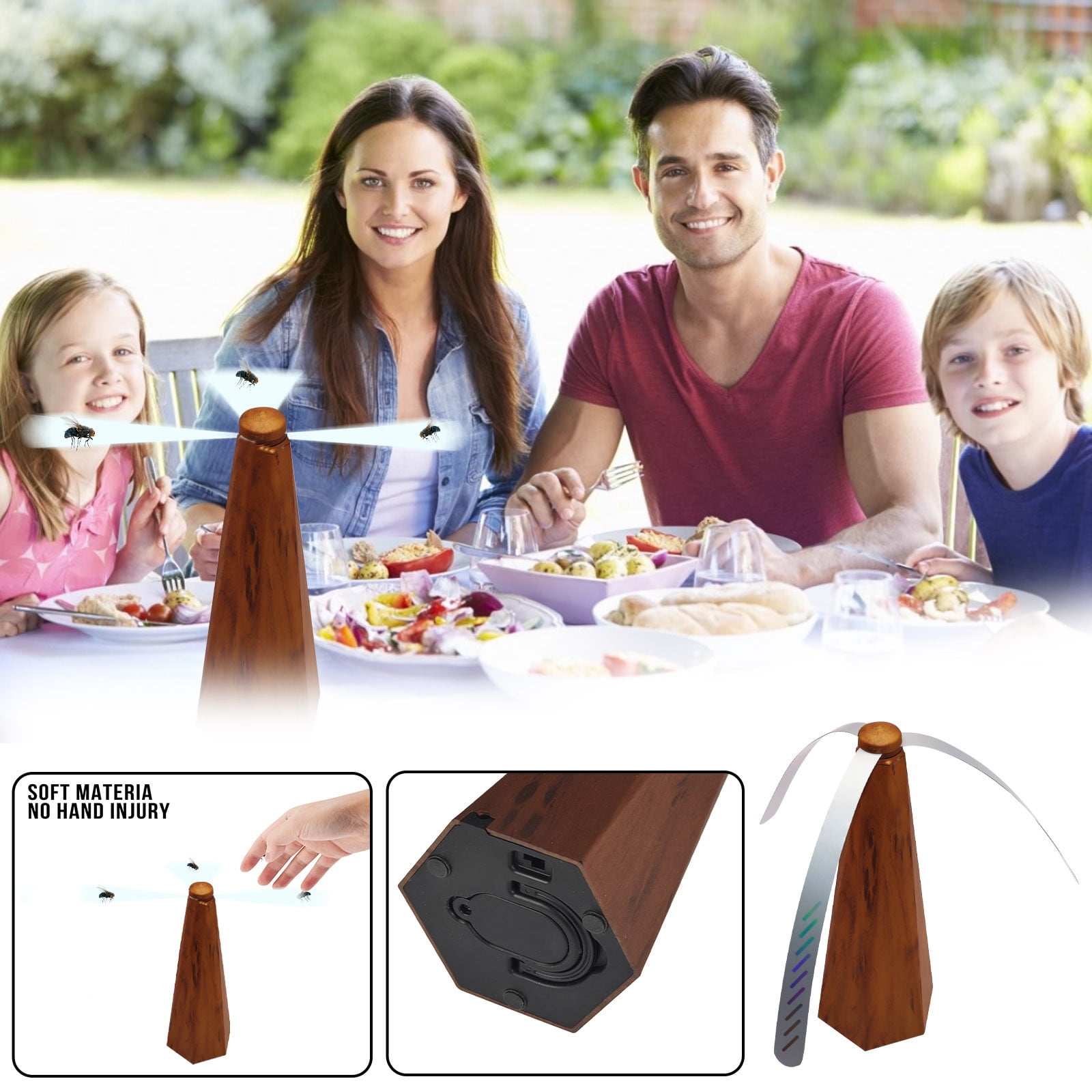 Ycolew Fly Fans for Tables Fly Repellent for Outdoor Bug Fan Fly