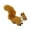 brown, variant on Plush Squirrel Ornament Holiday Party Gifts Simulation Squirrel Plush Miniatures white
