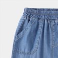 thumbnail image 5 of 6-12 Months Infant Baby Denim Jogger Pants,Kids Elastic Waist Lightweight Trousers with Pockets,Summer Fall Breathable Casual Pants for 3 6 9 12 18 Months 2T 3T 4T Toddler,Blue, 5 of 7