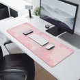 thumbnail image 2 of Long Mouse Pads for Desk,Pink Floral and Petal Pattern Desk Mats on Top Of Desks, Desk Mouse Pad Extra Large with 3mm Non-Slip Base and Stitched Edge for Gaming,Office,Work,Home 31.5"x11.8", 2 of 6