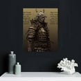 thumbnail image 4 of ONETECH Vagabond Miyamoto Musashi Poster Life Rules Wall Art Quotes Prints Japanese Samurai Wall Art Motivational Poster For Room Decor Framed Ready to Hang 16x20in 16\x20\, 4 of 4