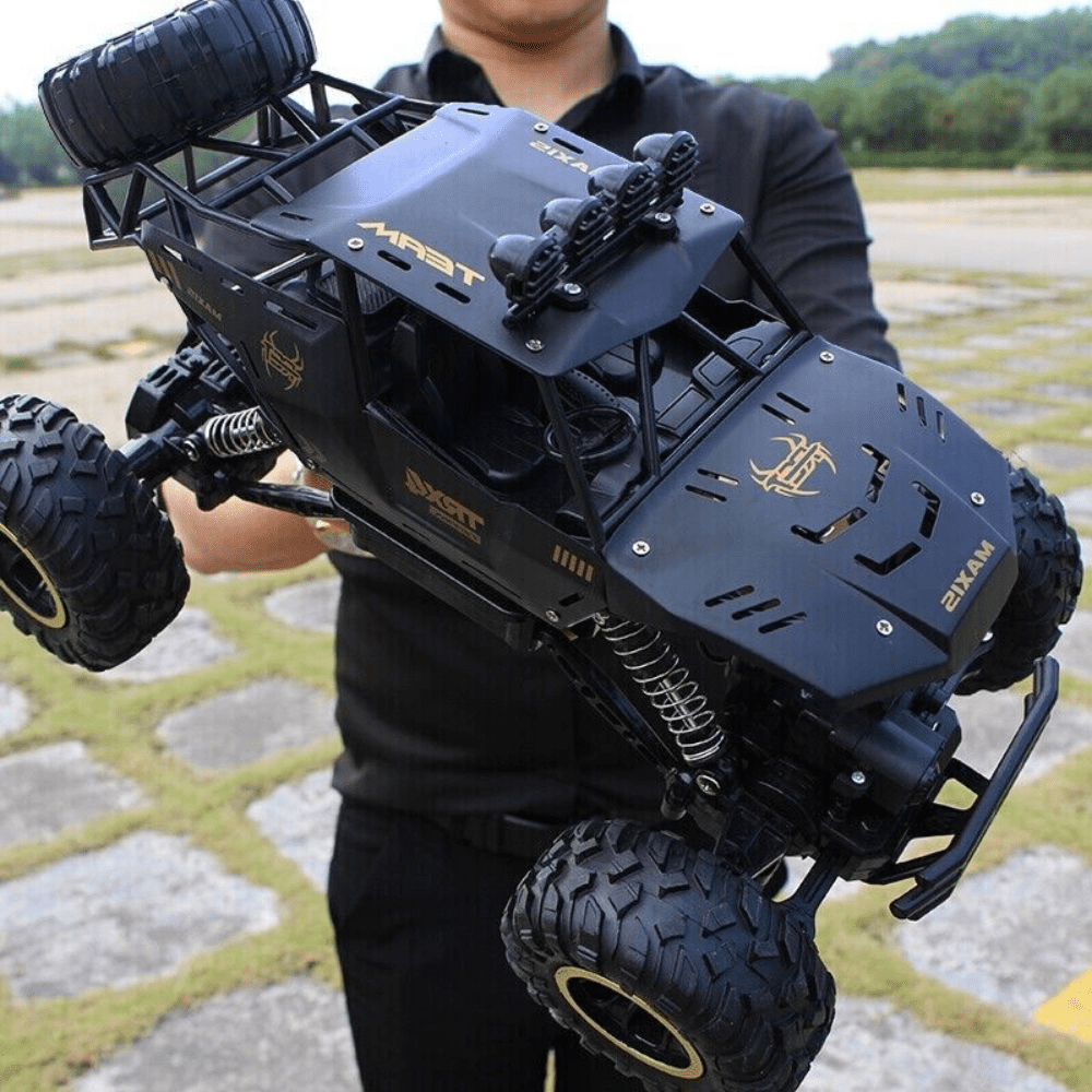 2.4Ghz RC Monster Truck - ABS Chassis & Aluminum Frame, 20km/h Speed & 45 °   Climb Capability (Dual Batteries)