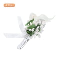 thumbnail image 3 of Alfileres de ojetes Unique Bargains lirio ojetes para Hombres Boda Ceremonia Aniversario Formal Cena Fiesta blanco, 3 of 5