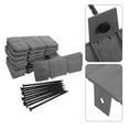 thumbnail image 2 of Shisuyan Decorative Garden Edging Plastic Fencing Grey 10Set 9.4X3.9X0.4In, 2 of 8