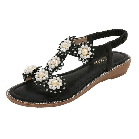 

QYZEU Fuzzy Flip Flop Slippers for Women Womens Athletic Sandals Women Wedges Sandals Strap Shoes Shoes Sandals Flops Buckle for Women Summer Flip Women Fashion Women Sandals