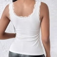 thumbnail image 5 of Wensltd Women Tank Tops Lace Trim Sleeveless Scoop Neck Fitted Tops Casual Daily Wear, 5 of 7
