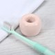 thumbnail image 2 of Toothbrush Holder, Round Mini Ceramic Toothbrush Holder Electric Toothbrush Holder, Pink, 1.65x1.18, for Bathroom, 2 of 8