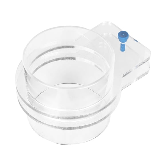 Comedero para peces transparente, anillo de alimentación para peces transparente, ajustable, duradero y acrílico transparente, anillo de alimentación para peces acrílico, diseño de precisión