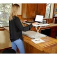 thumbnail image 5 of Small Silver Adjustable Standing Desk Converter, 5 of 7