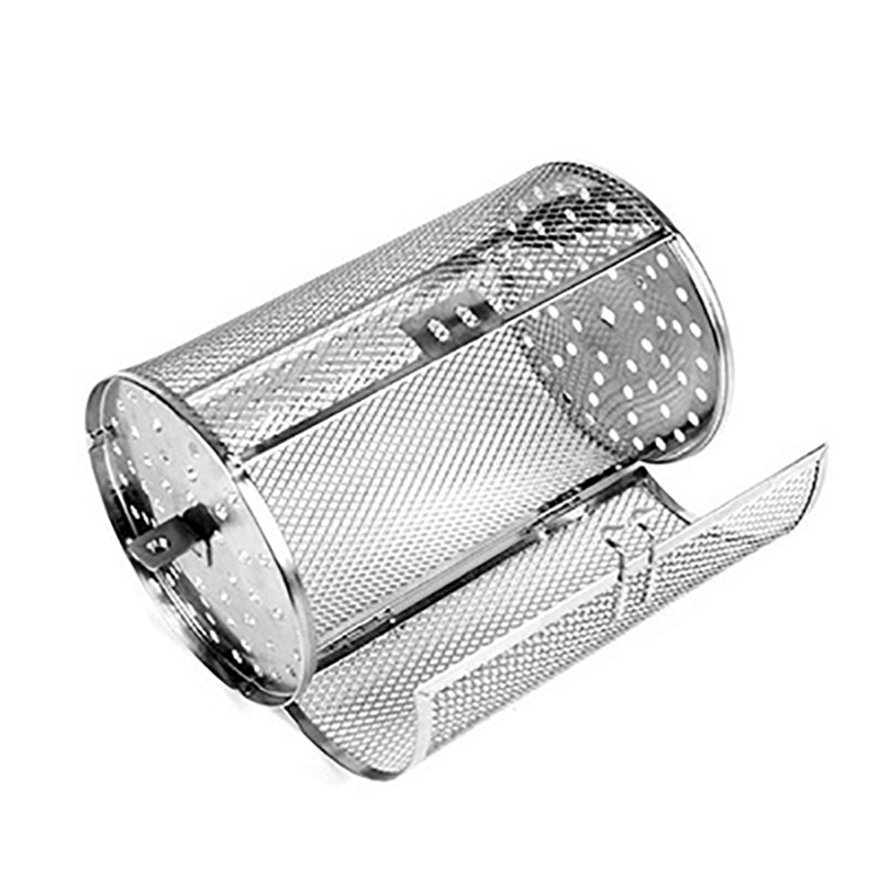 Oven Crisper Basket Rotating Grilled Cage Drum Oven Basket Kitchen